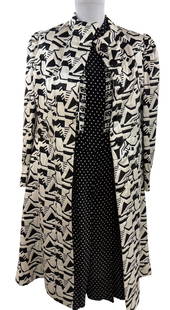 Vintage Designer Dress and Coat-Arnold Scaasi: Arnold Isaacs May 8, 1930 to August 3, 2015, known as Arnold Scaasi, was a Canadian fashion designer who created gowns for First Ladies Mamie Eisenhower, Barbara Bush, Hillary Clinton, and Laura