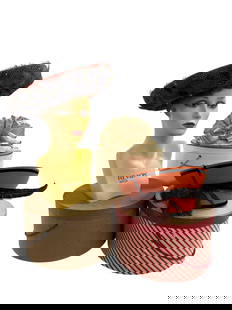 Collection of Vintage Hats: Three vintage hats and boxes. Brands include Mr. John, Deborah of New York, and Ms. Divine. All are in excellent shape.