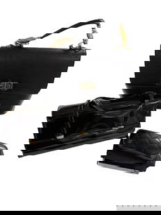 Vintage Handbags and Chanel Eyeglass Case: Two vintage bags, one fine leather and one patent. Larger Bags is a wonderful Warren Reed, smaller patent bag is Lewis brand. The Chanel glass case comes with several accessories and appears to never