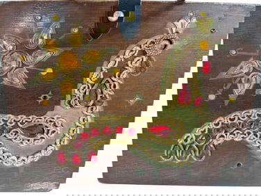 Enid Collins "Golden Cockerel" Box Bag