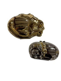 Metallic Hard Case Clutch Bags