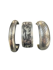Collection of Three Sterling Bracelets