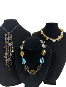 Group of Amazing Necklaces Semi Precious Stones