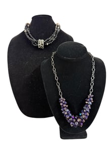 Beaded Necklaces with Sterling Slide