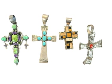 Collection of Southwest Cross Pendants