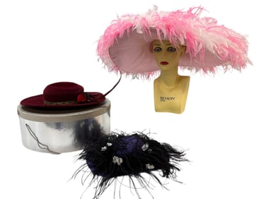 Trio of Vintage Hats