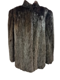 Dark Brown & Black Mink Coat