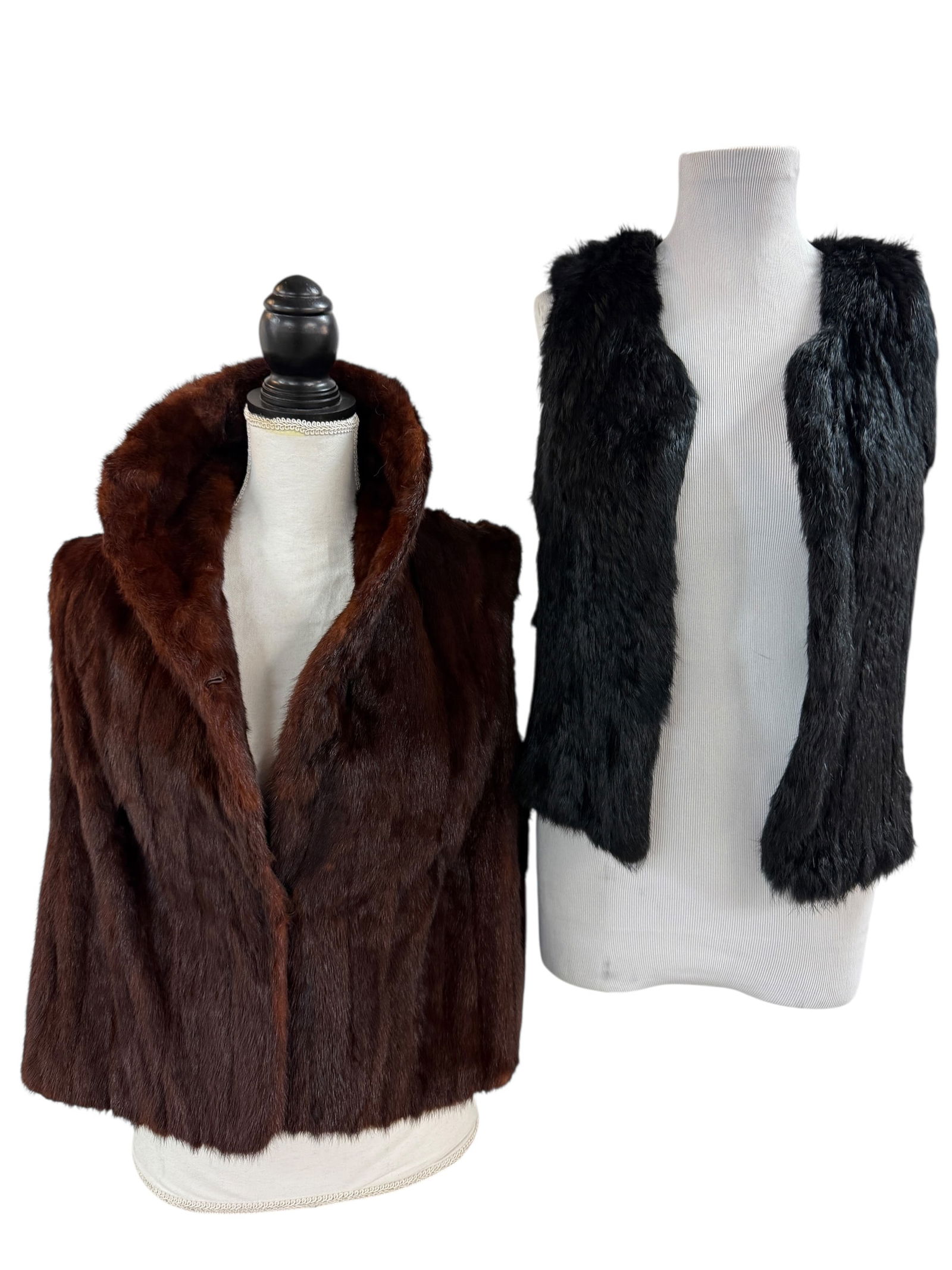 Pair of Vintage Fur Vests (1 of 10)
