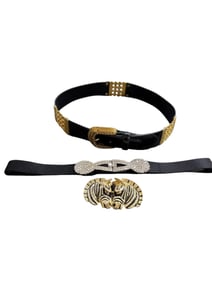 Vintage Flashy Belts and Buckles