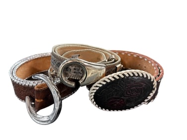 Vintage Leather Belts-Western Style