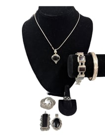 Sterling and Onyx Jewelry