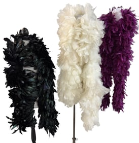 Trio of High Quality Feather Boas