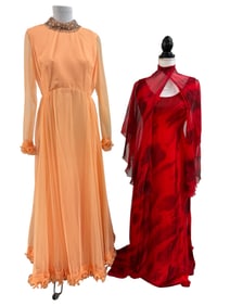 Pair of Vintage Evening Gowns