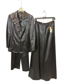 Black Silky Evening Wear