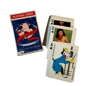 "Models of All Nations" Nude Playing Cards.  Betty White