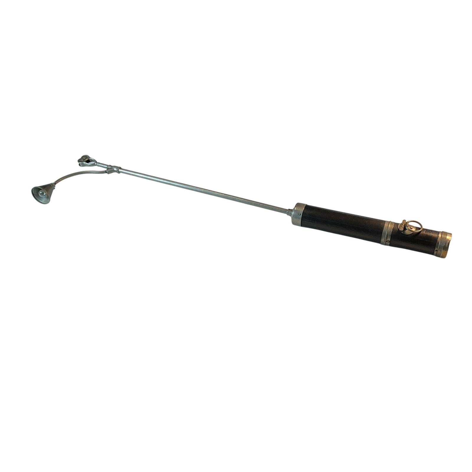 Everready Extended Flashlight and Gas Valve Wrench- Rare!: Everready Extended Flashlight and Gas Valve Wrench. Flashlight body that accepts four D cell batteries, with a pivoting ring switch. Small bulb with shade at a right angle to the body and and a slotte
