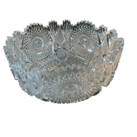 Large Cut Glass Bowl