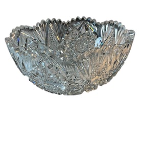 Signed Libbey Cut Glass Bowl