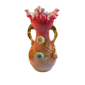 Victorian Stevens & Williams Art Glass Vase
