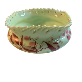 Rare Early Loetz Intarsia Bowl