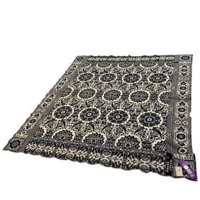 Jacquard Woven Coverlet, Dated 1838