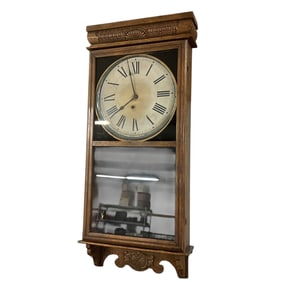 Large Ingraham Regulator Wall Clock