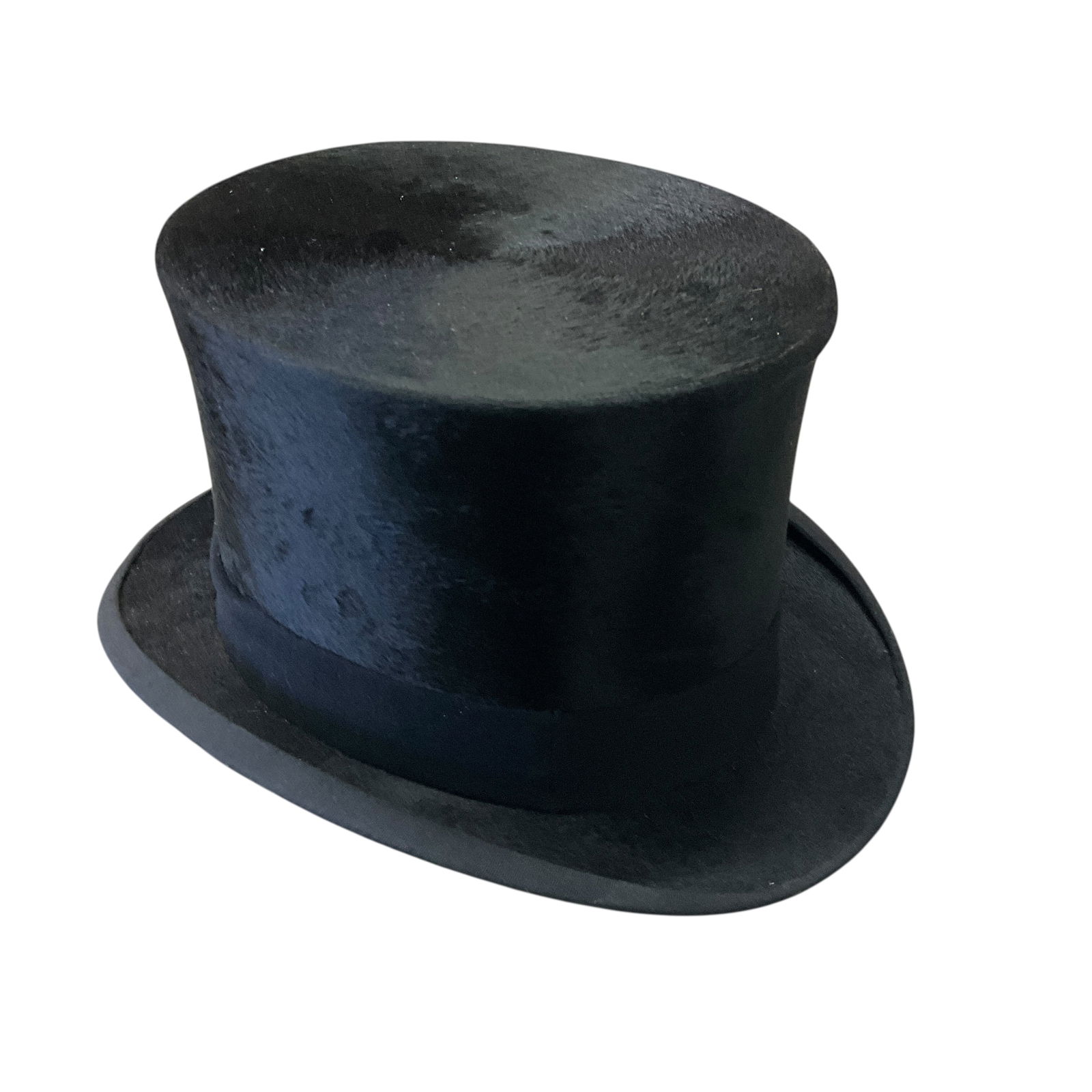 Antique Silk Top Hat: Antique Silk Top Hat. Label inside reads, "Frans Pauwels S Gravenhage"