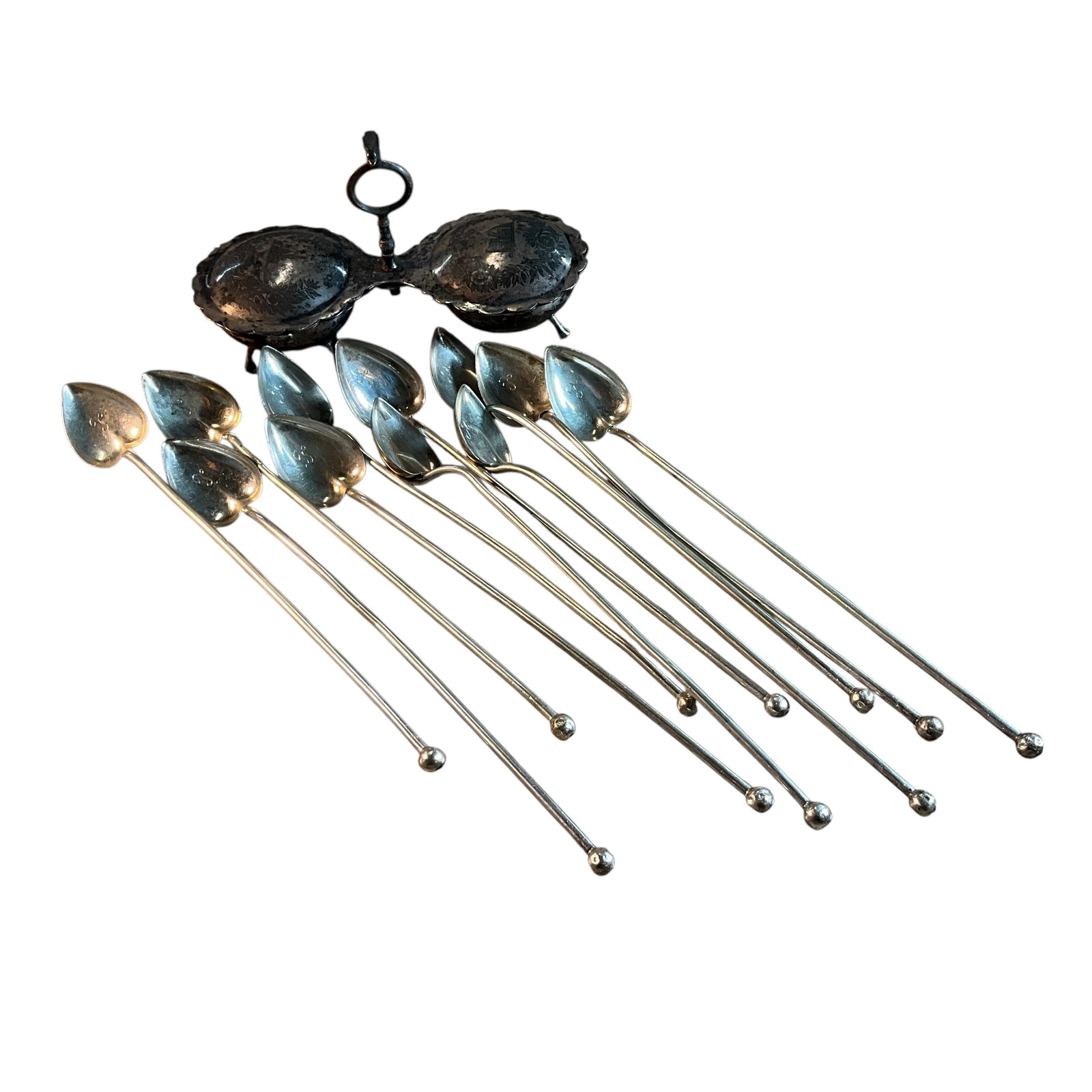 Sterling Spoons, Condiment Set: Sterling Spoons, Condiment Set. 254 grams total weight.