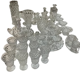 Huge Grouping of Fostoria Americana