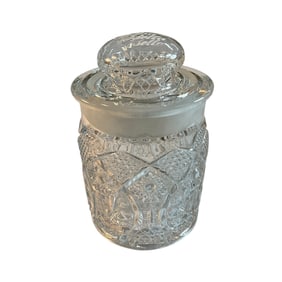 Fama Bella Pattern Glass Countertop Jar