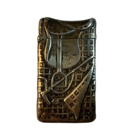 Sterling Victorian Polo Motif Match Safe