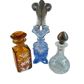 Three Vintage Perfume Bottles