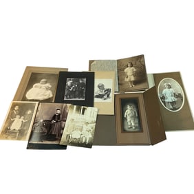 Group of Nine Vintage Children's Photos