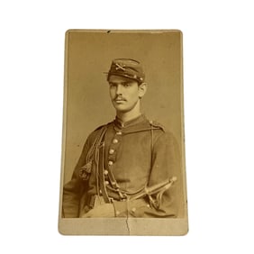 Carte de Visite Photo of an Unknown Civil War Cavalryman