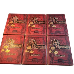 Six Bound Volumes of St. Nicholas Magazine, 1882-1886