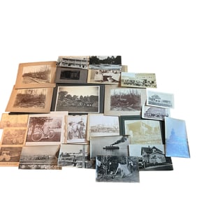 Large Group of Antique Photos- Railroad, Bicycles, Mackinac Island