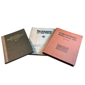 Three Photographic Annual Volumes- 1911, 1922, and 1929