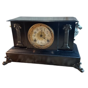 Ansonia Iron Case Mantel Clock