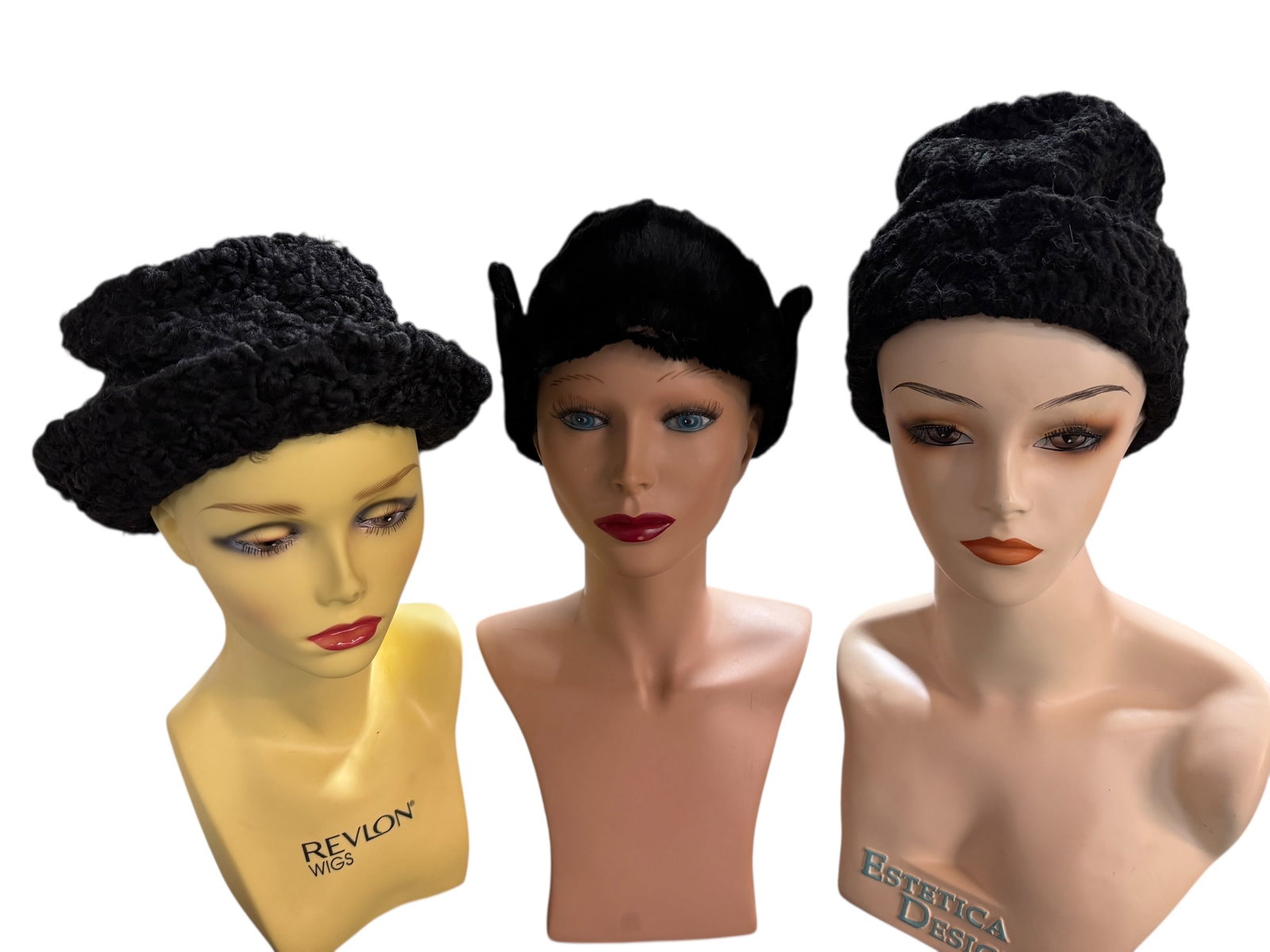 Three Vintage Winter Caps (1 of 8)