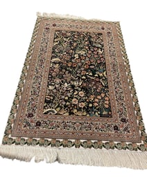 Beautiful Vintage Silk Rug