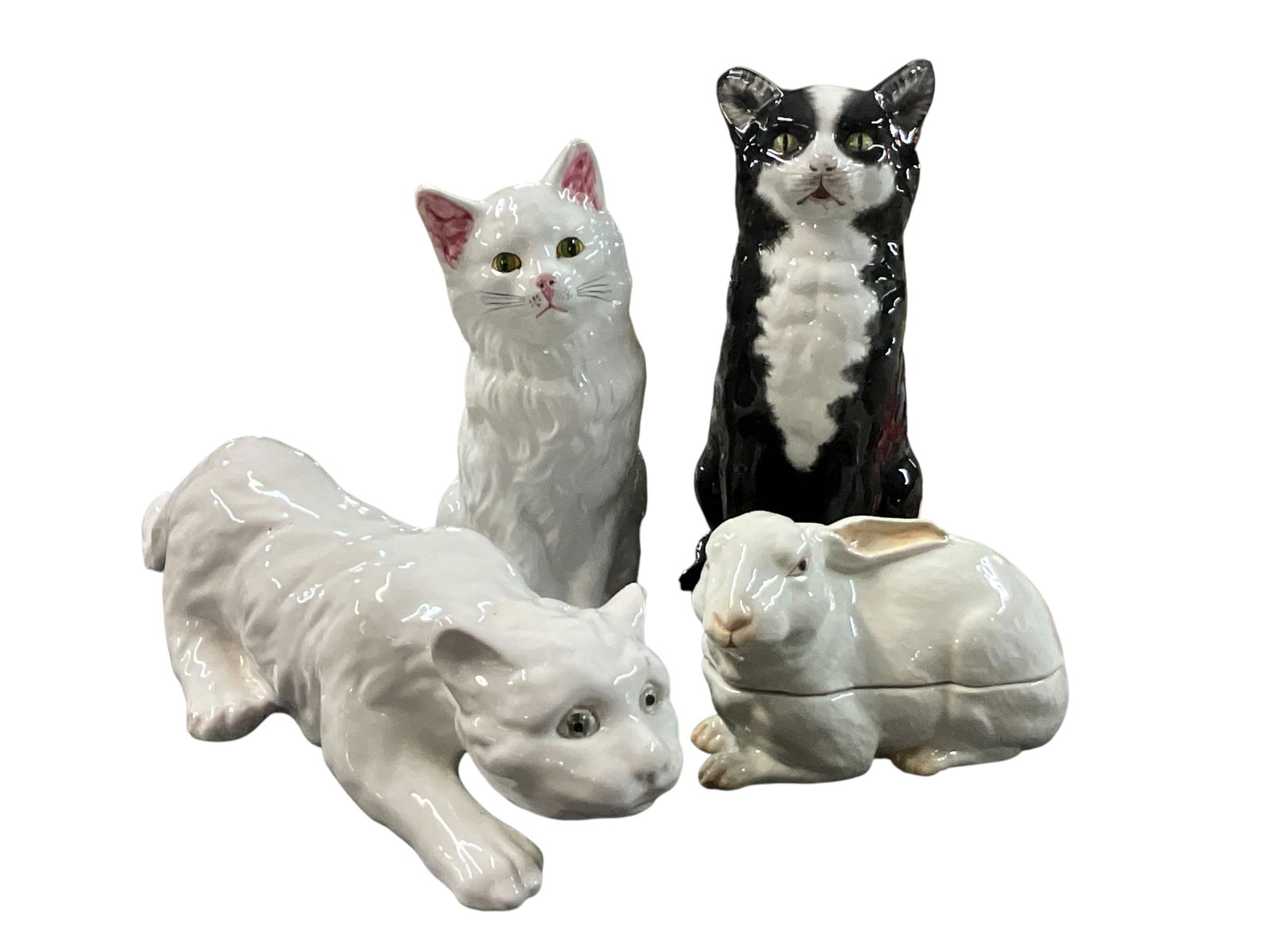 Three Ceramic Cats, and a Bunny (1 of 20)