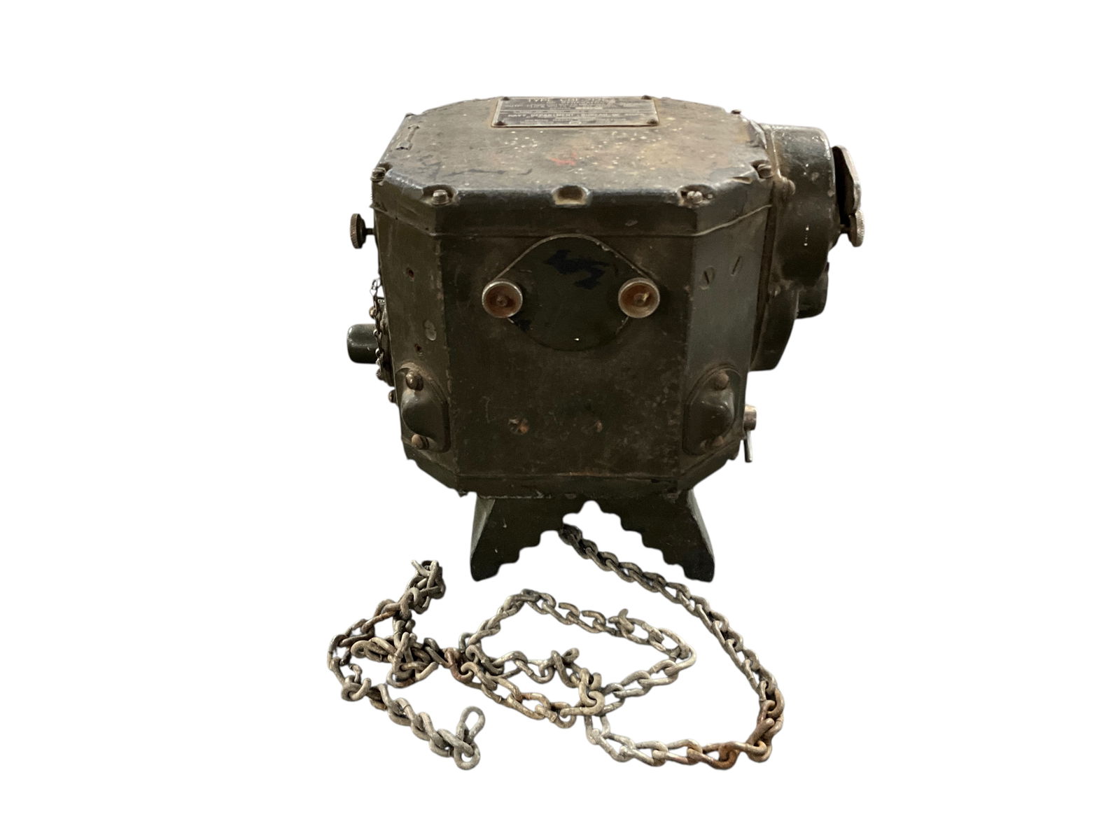 US Navy DC Generator: US Navy DC Generator. "Type CBF-21263 DC Generator. Output 500-550 Volts 12.6 Volts DC 2.0 Ampere Max. A Unit of Model TBX-8 Radio Equipment. Manufactured for Navy Department Bureau of Ships by Burke