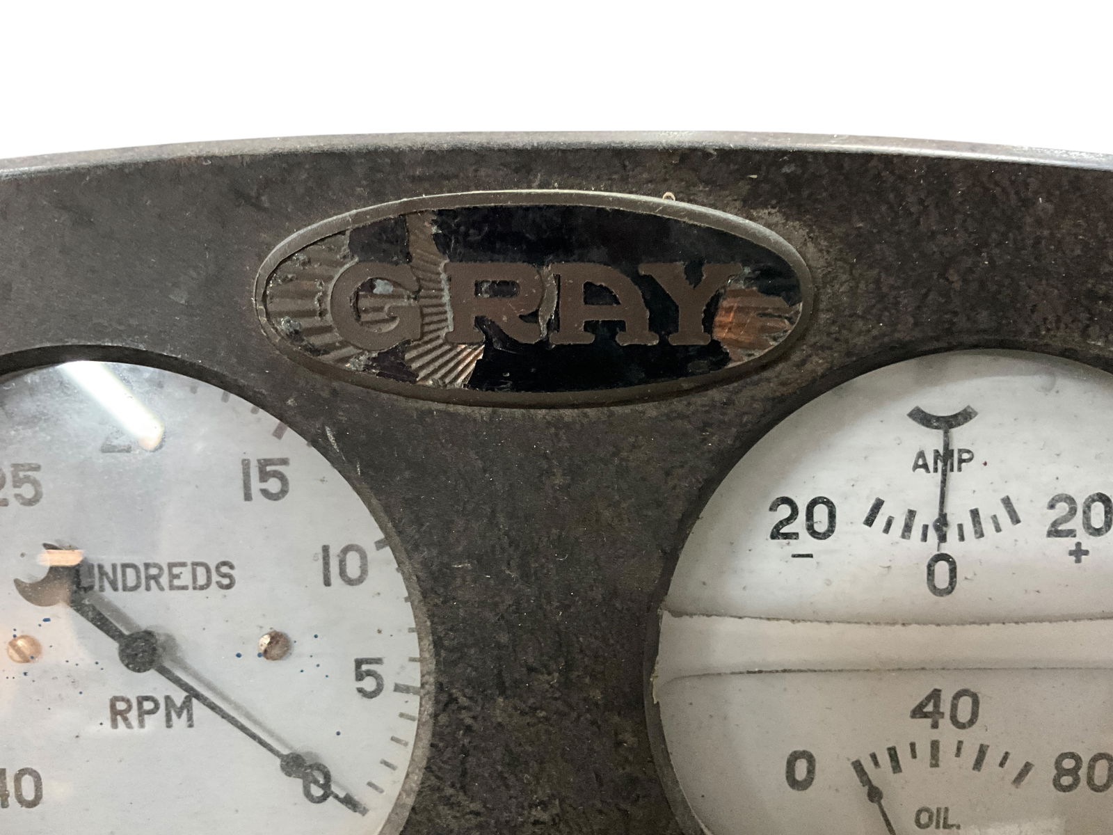 Gray Marine Engine Gauge Cluster - 2