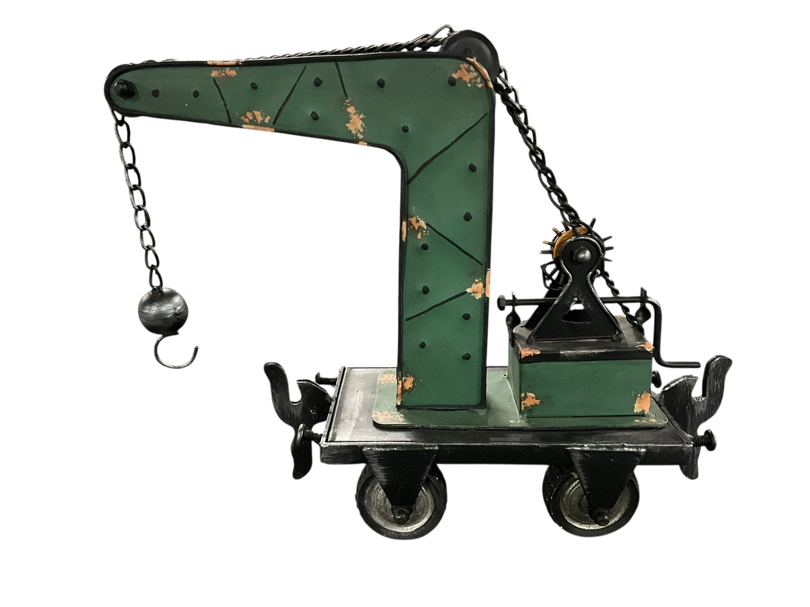 Marklin Antique Toy Crane Car: Marklin Antique Toy Crane Car. A Marklin Toys "Kranwagen," produced by Marklin Toys of Goppingen Germany about 1900. Original paint is in excellent condition.