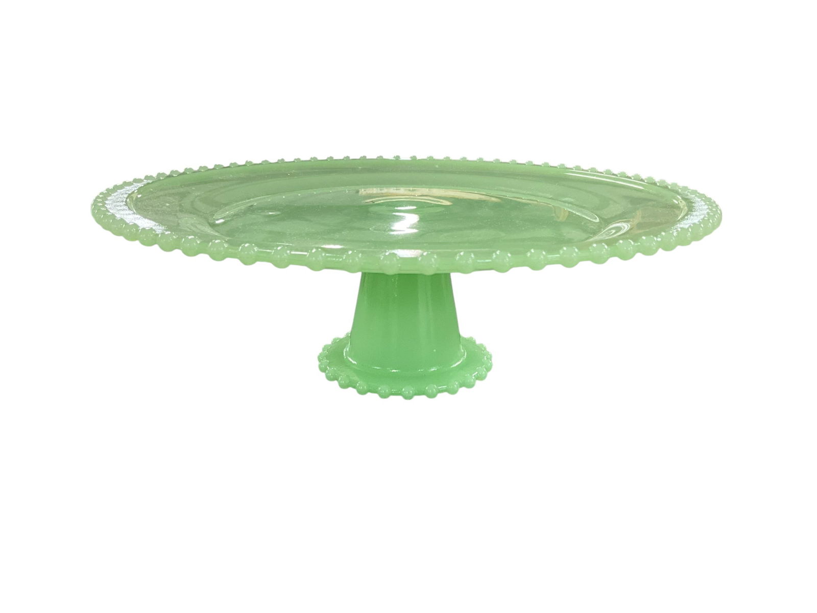 Jadeite Cake Stand, Ceramic Cake Stand. - 5