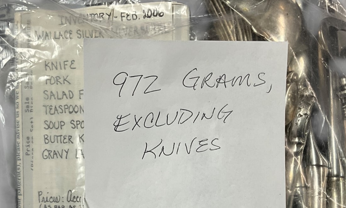 Partial Set- Wallace Silver Swirl Flatware - 7