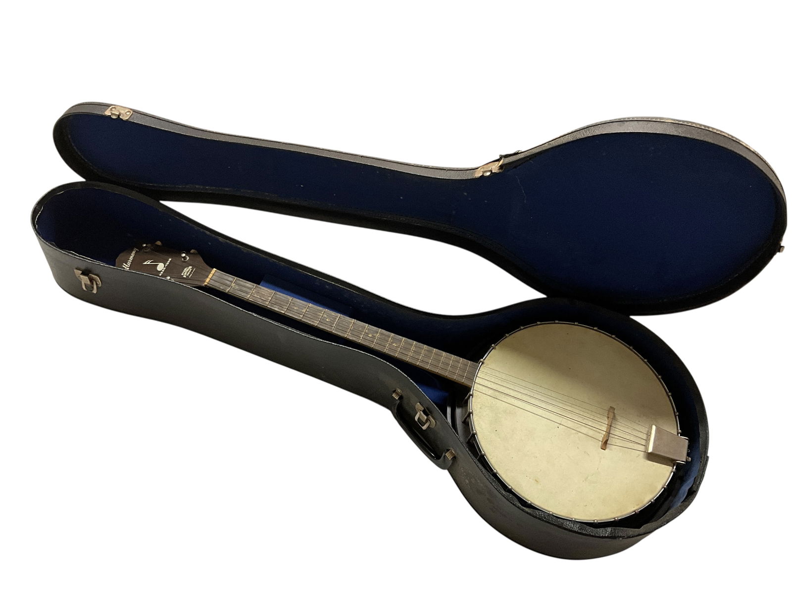 Harmony Reso-tone Tenor Banjo: Harmony Reso-tone Tenor Banjo. 1950's-1970's. Bakelite rim.