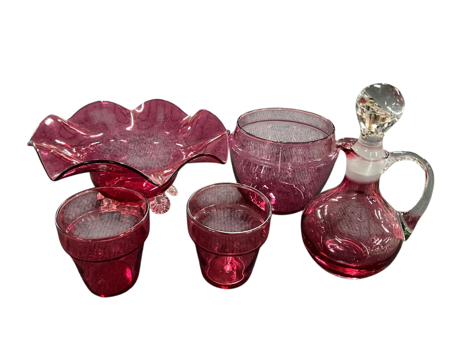 Cranberry Glass Lot (1 of 9)