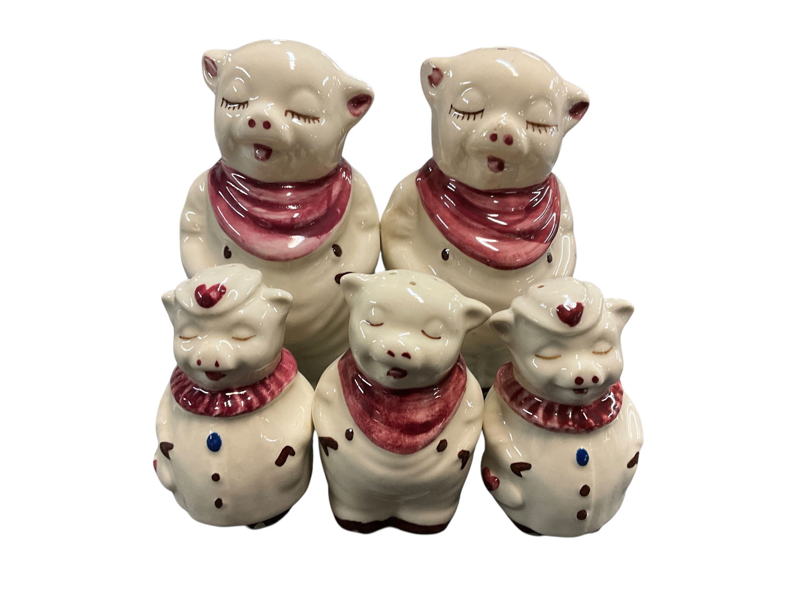 Vintage Shawnee Pottery Pigs (1 of 8)