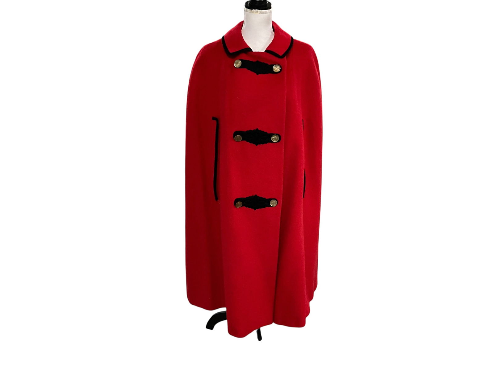 Vintage Wool Cape: Vintage 100% Himalayan Wool Cape Coat. Made in Vienna, Austria by the Erka Company. Imported by The Tyrolean Loden Company, a historic manufacturer of traditional Alpine woolen clothing based in Innsb